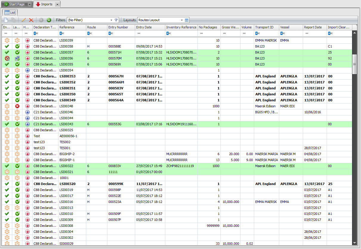 HMRC DataFreight Imports Customimisation